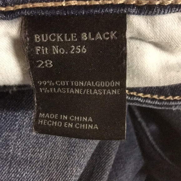 Buckle black women’s fit no 256 distressed jeans size 28 slim leg - Picture 5 of 16